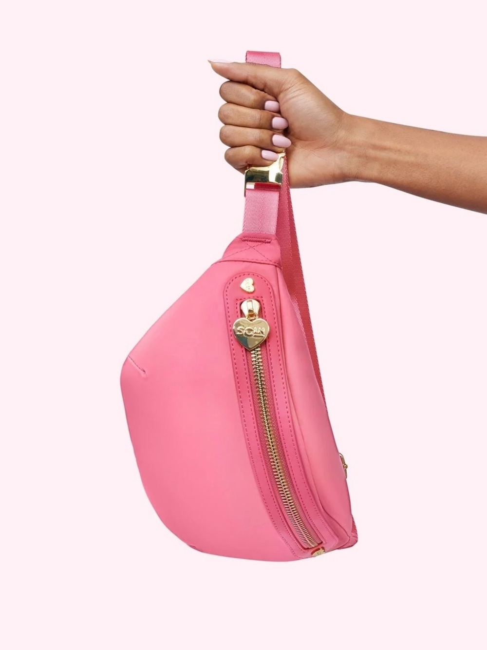 Stoney Clover Lane Classic Fanny Pack Pink Guava Belt Bag